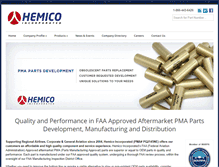 Tablet Screenshot of hemicoinc.com